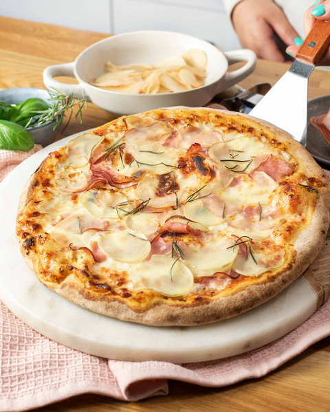 Ham, Potato and Rosemary Pizza Recipe | Dough Tribe