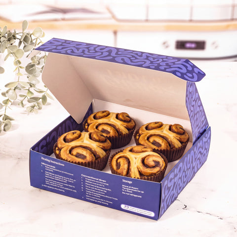 Braided Cinnamon Bun Share Box | 4 Pack